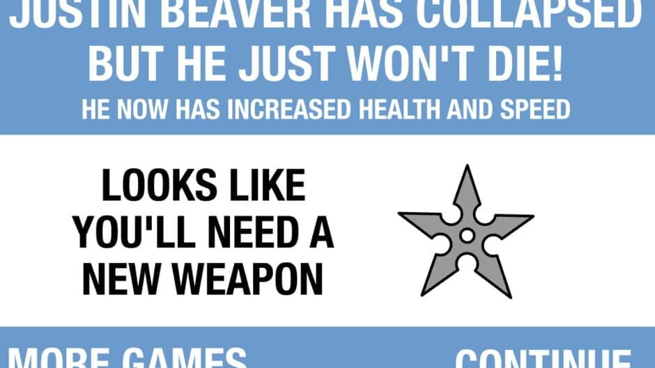 Скриншот 1 из Kill Justin Beaver