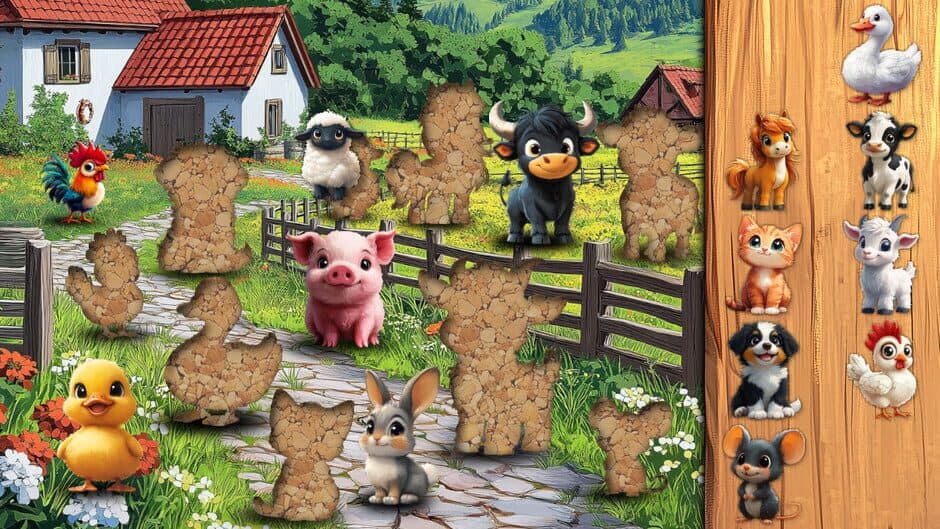 Скриншот 4 из Puzzle Adventures: Farm Animals