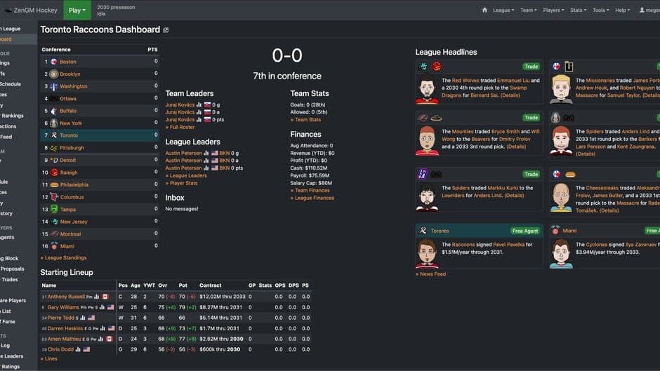 Скриншот 2 из ZenGM Hockey