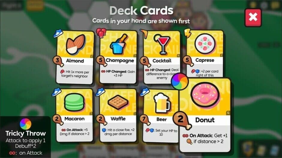 Скриншот 2 из Food Fight Fiesta: Multi-Use Cards