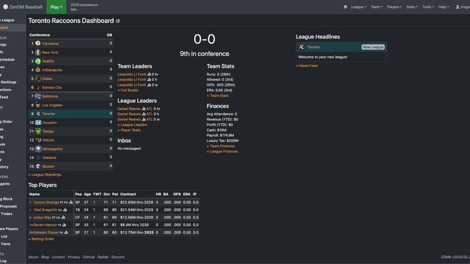 Скриншот 1 из ZenGM Baseball