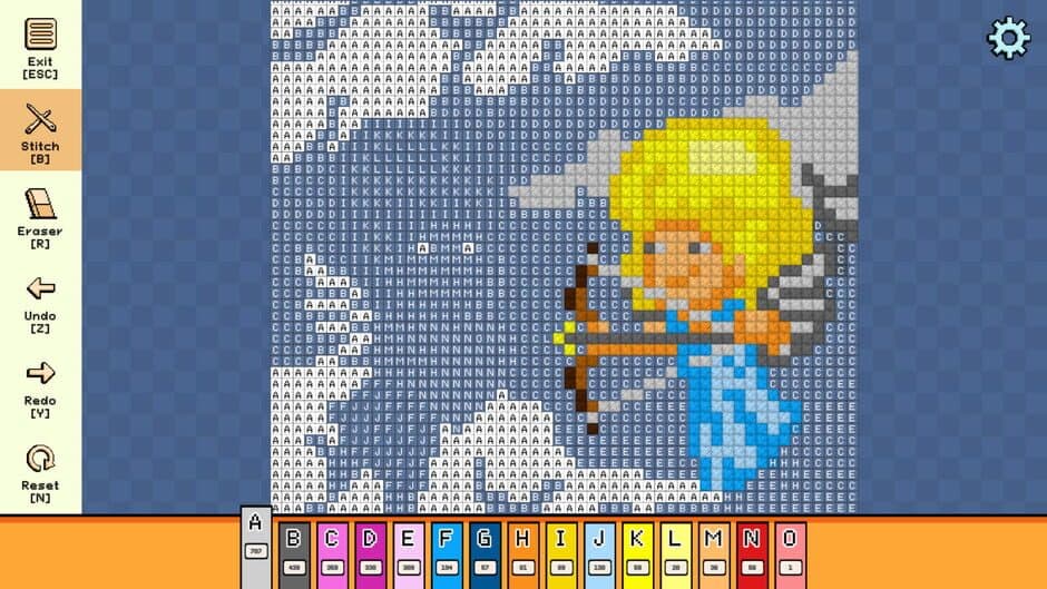 Скриншот 3 из Pixel Cross Stitch: Color by Number - Valentine's Day Pack 2