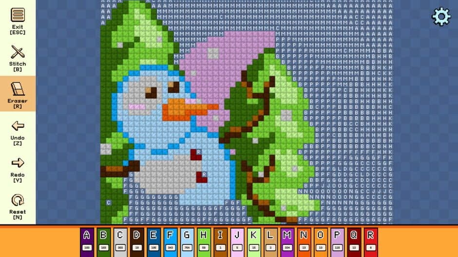 Скриншот 1 из Pixel Cross Stitch: Color by Number - Winter Pack 3