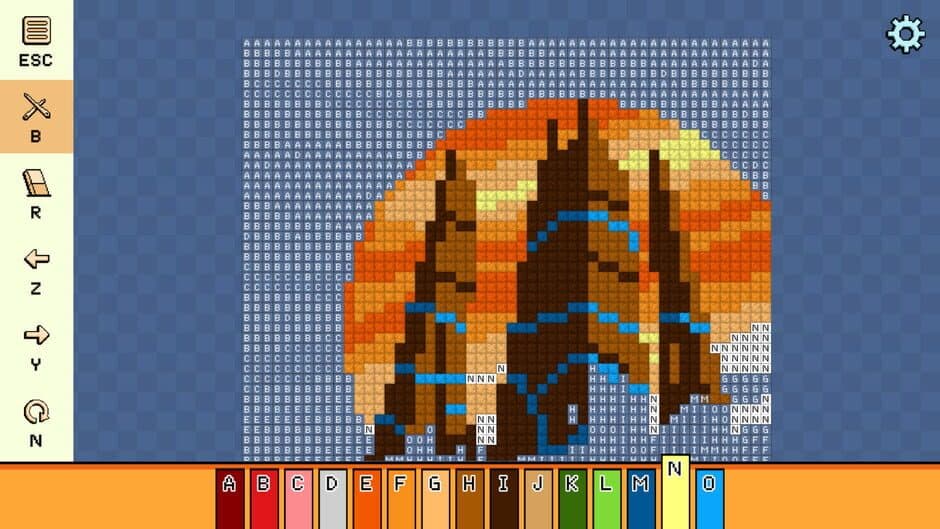 Скриншот 1 из Pixel Cross Stitch: Color by Number - Alien Worlds Pack 2