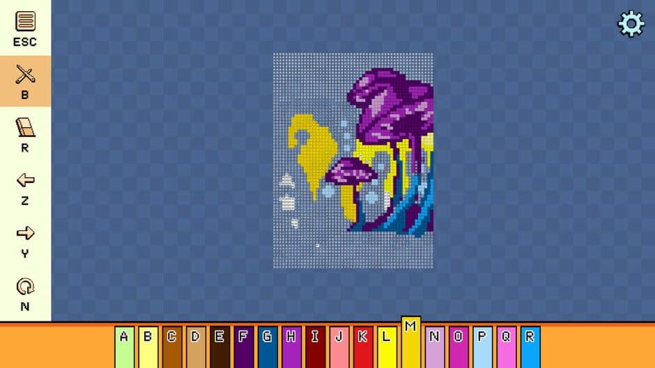 Скриншот 4 из Pixel Cross Stitch: Color by Number - Alien Worlds Pack 2