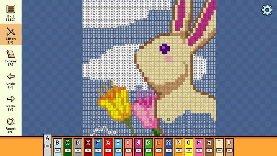 Скриншот 3 из Pixel Cross Stitch: Color by Number - Easter Pack