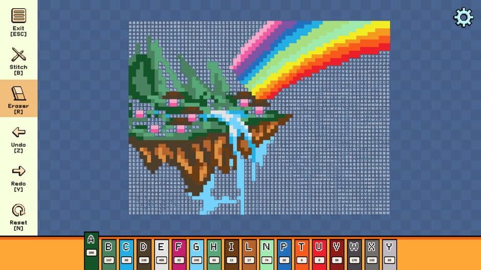 Скриншот 1 из Pixel Cross Stitch: Color by Number - Fantasy Medieval Pack 3