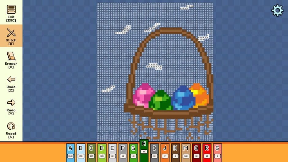 Скриншот 2 из Pixel Cross Stitch: Color by Number - Easter Pack 2
