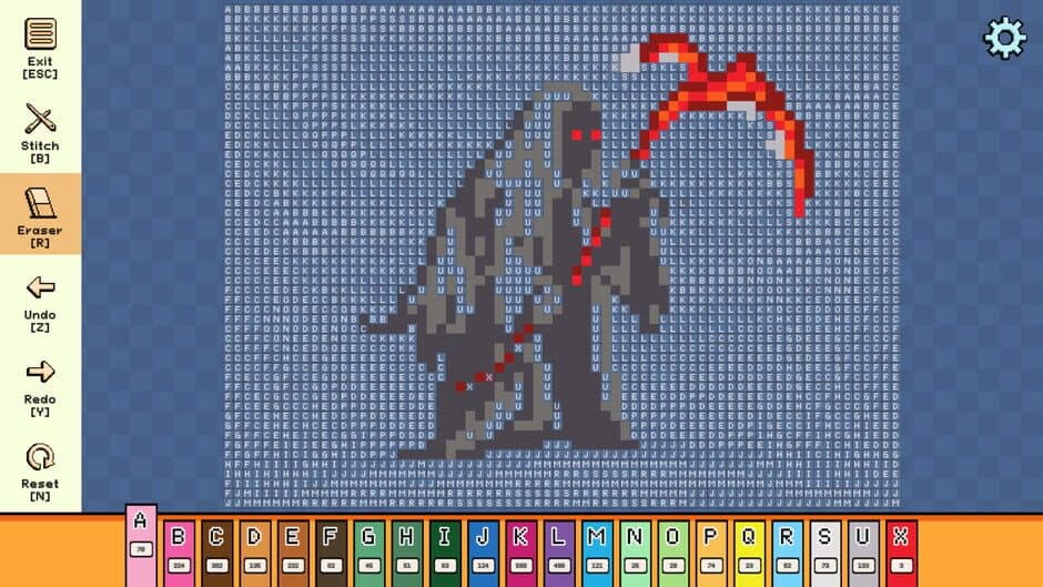 Скриншот 2 из Pixel Cross Stitch: Color by Number - Fantasy Medieval Pack 3