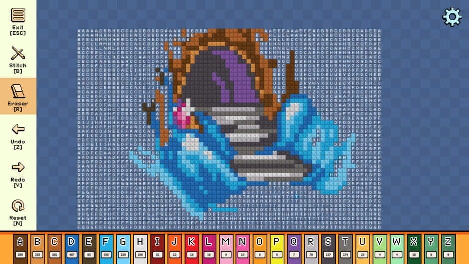 Скриншот 3 из Pixel Cross Stitch: Color by Number - Fantasy Medieval Pack 3