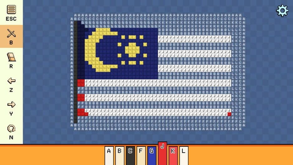 Скриншот 1 из Pixel Cross Stitch: Color by Number - Flags Pack