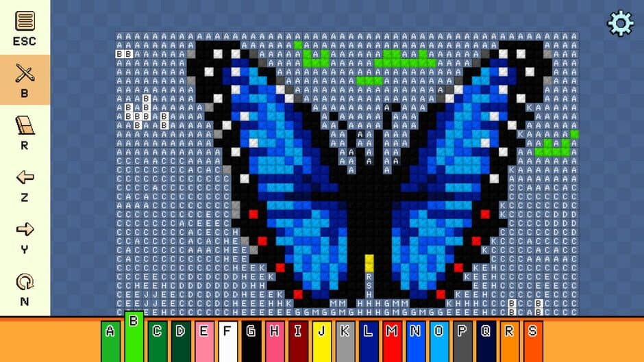 Скриншот 1 из Pixel Cross Stitch: Color by Number - Flowers and Butterflies Pack 2