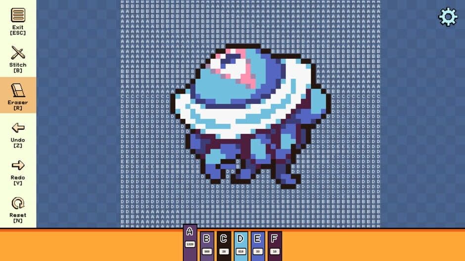 Скриншот 3 из Pixel Cross Stitch: Color by Number - Menacing Monsters Pack