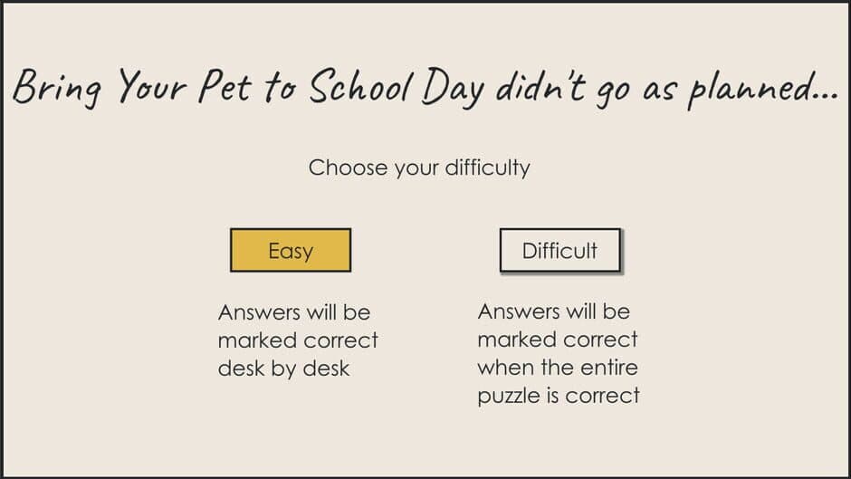 Скриншот 3 из Deductopia Chapter 1: Bring Your Pet to School Day