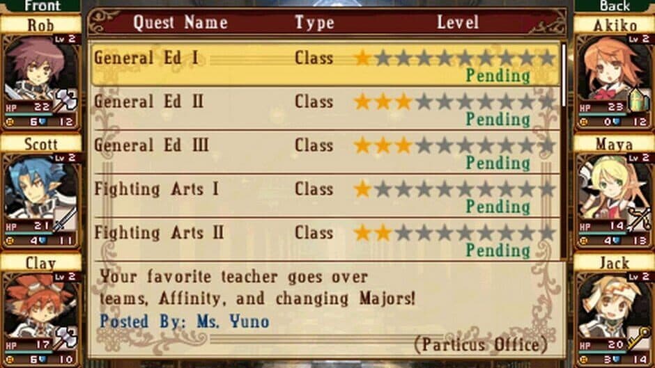 Скриншот 1 из Class of Heroes