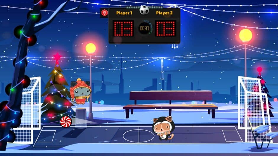 Скриншот 2 из Kitten's Head Football: Winter Edition