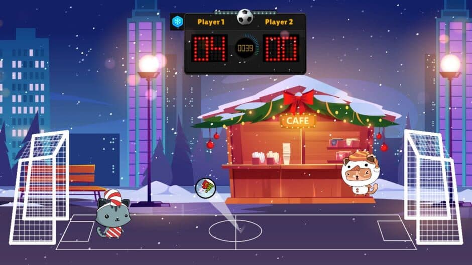 Скриншот 6 из Kitten's Head Football: Winter Edition