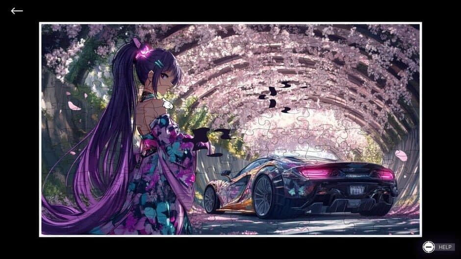Скриншот 1 из Anime Girls: JDM Car Passion Puzzle