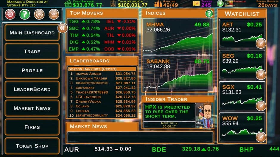 Скриншот 1 из Stock Market Tycoon: Challenge
