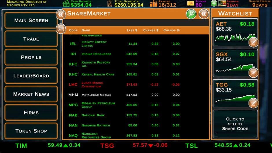 Скриншот 2 из Stock Market Tycoon: Challenge