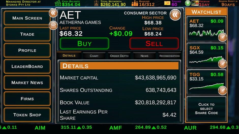 Скриншот 3 из Stock Market Tycoon: Challenge