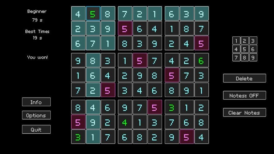 Скриншот 2 из Simple Sudoku