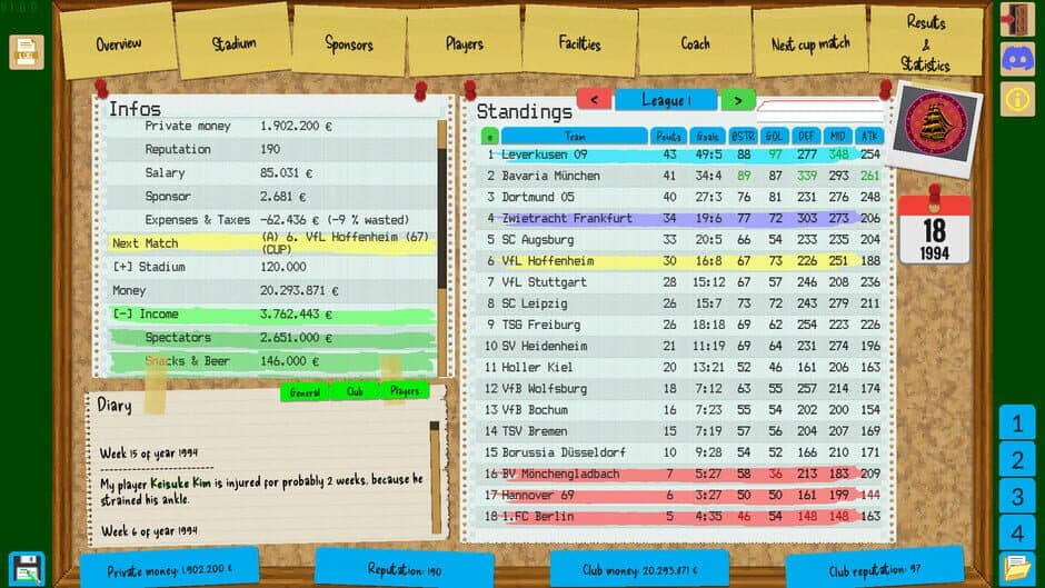 Скриншот 5 из Boeckham's Football Manager