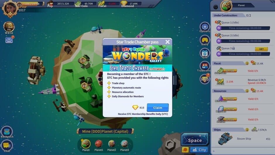 Скриншот 3 из Let's Build Wonders: Galaxy — Star Trade Chamber Pass