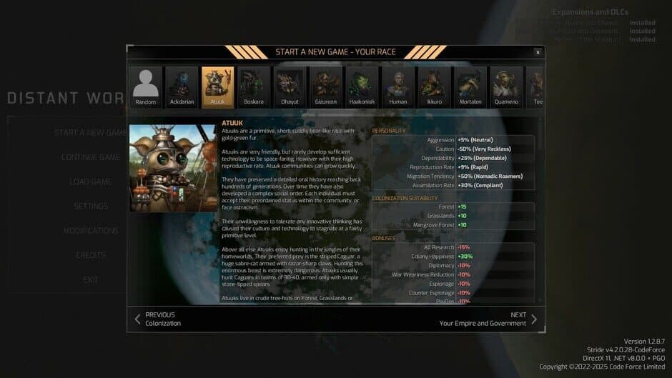 Скриншот 3 из Distant Worlds 2: Factions - Atuuk and Wekkarus