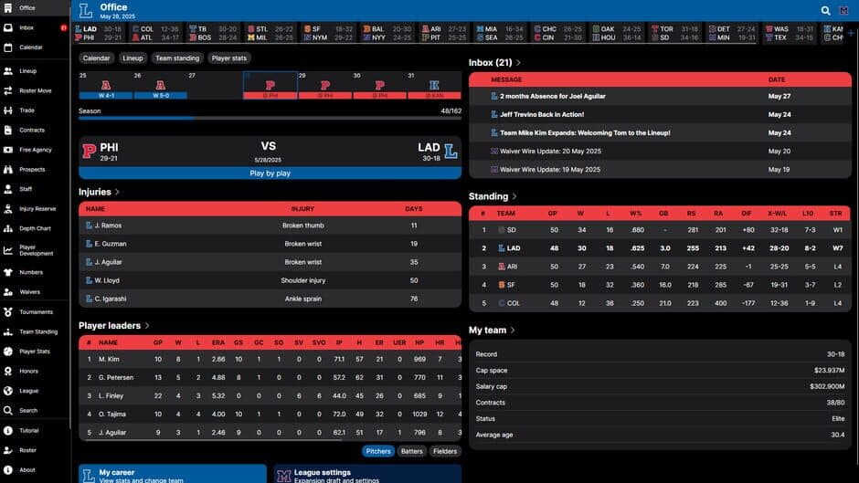 Скриншот 1 из Baseball Legacy Manager 25