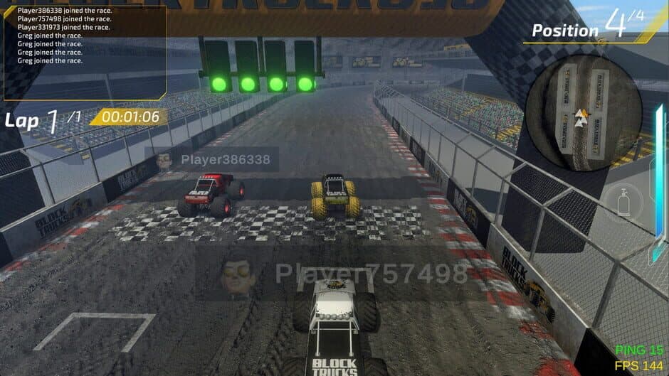 Скриншот 1 из Block Trucks Multiplayer Racing
