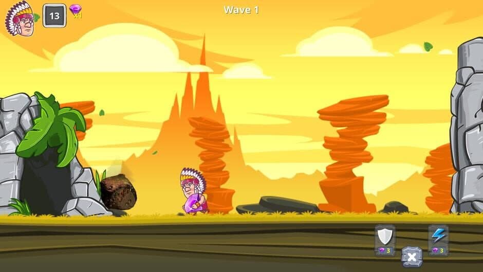 Скриншот 1 из Stone Age Meteor Rush