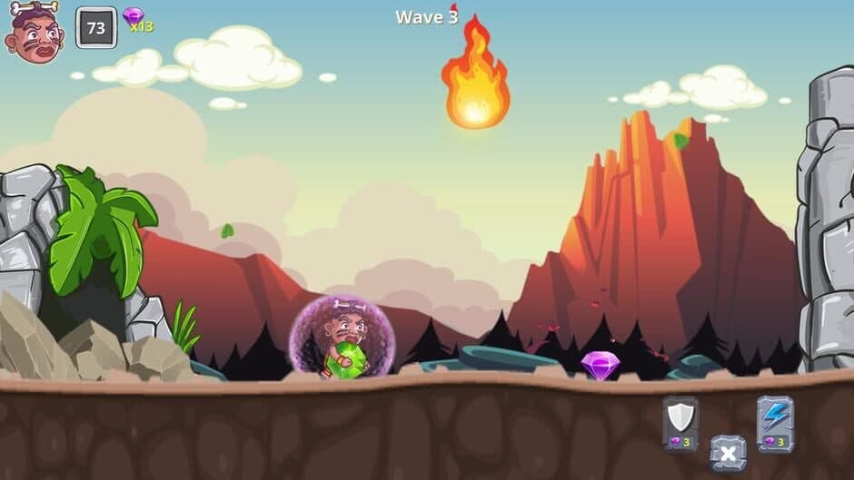 Скриншот 2 из Stone Age Meteor Rush
