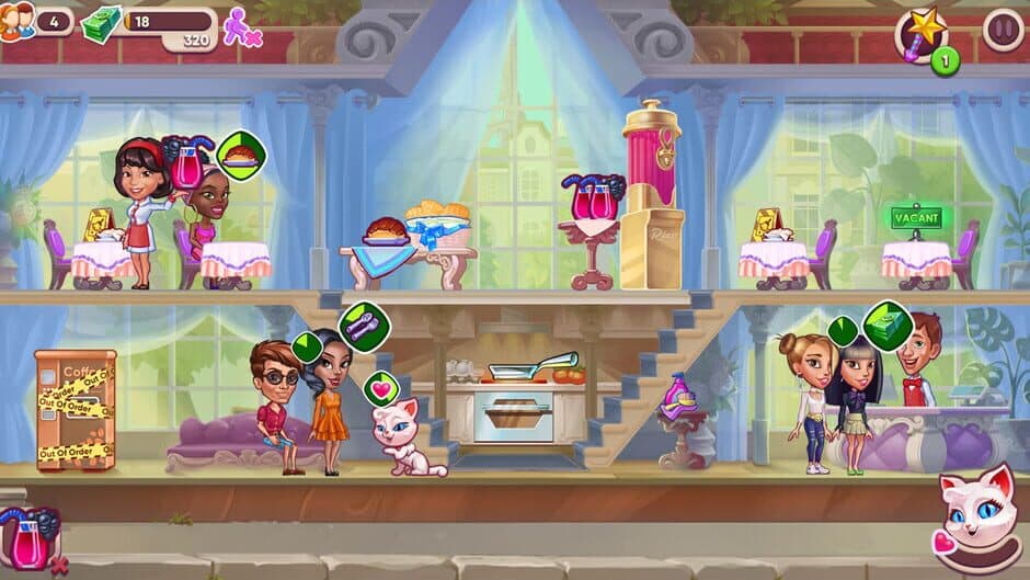 Скриншот 1 из Cafe Dash: Cooking, Diner Game