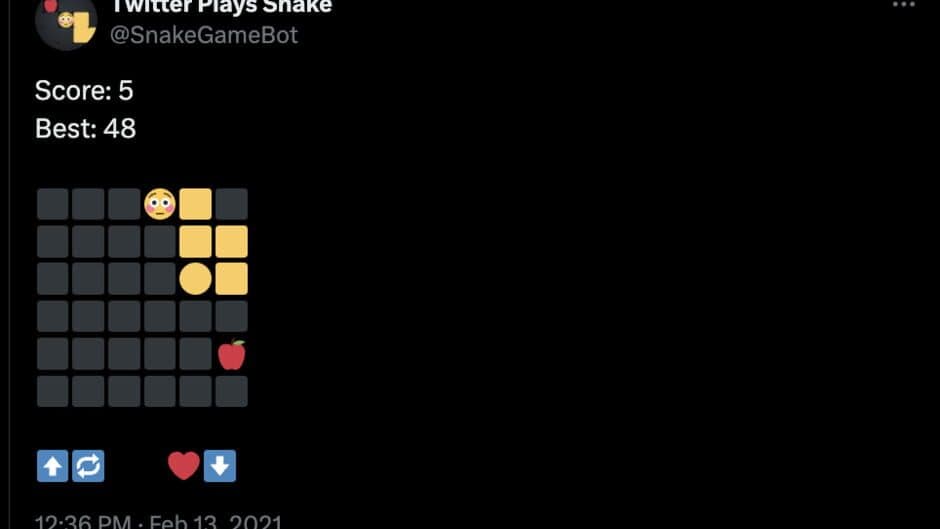 Скриншот 2 из Twitter Plays Snake