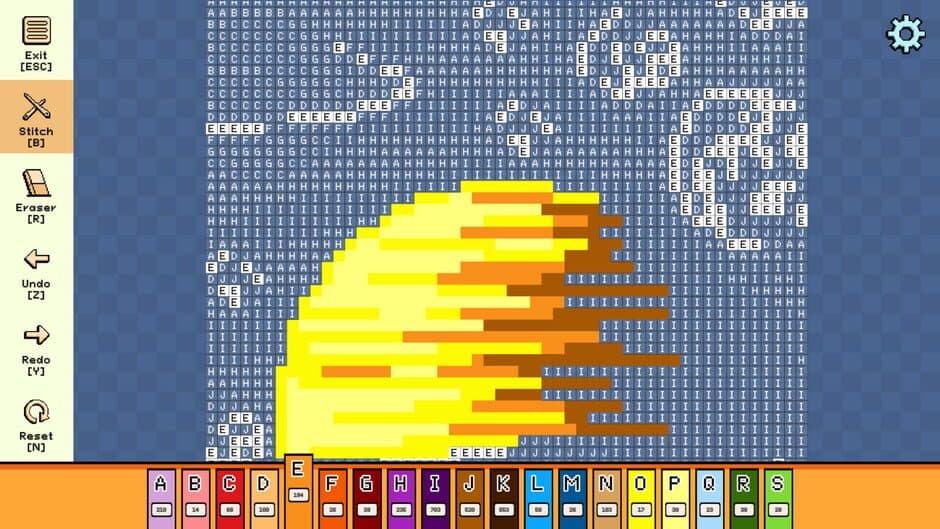 Скриншот 2 из Pixel Cross Stitch: Color by Number - Alien Worlds Pack 3