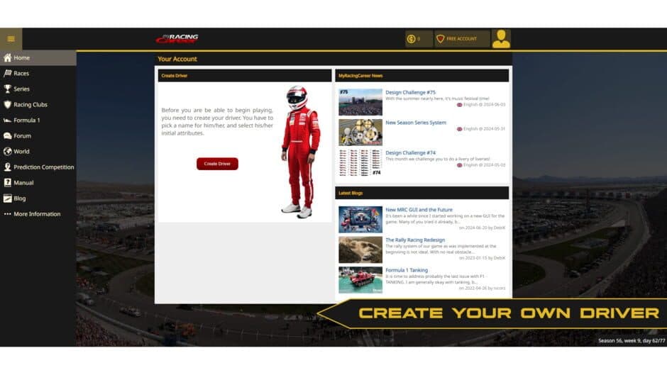Скриншот 1 из My Racing Career
