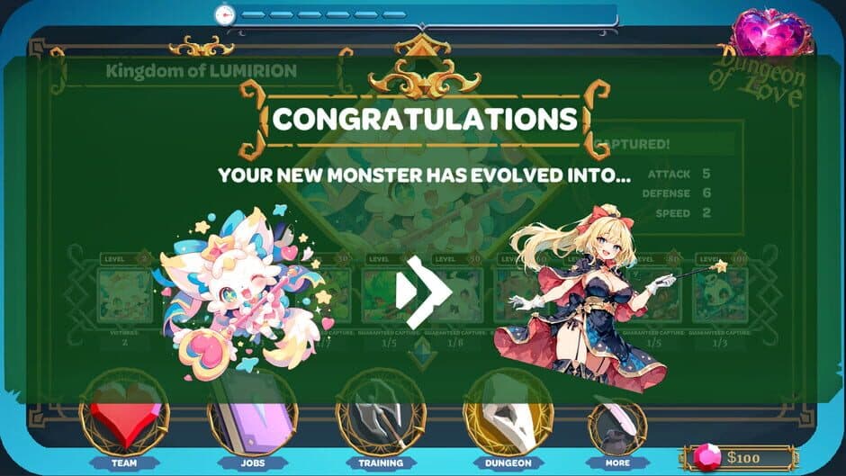 Скриншот 6 из Dungeon of Love: Catch Monsters
