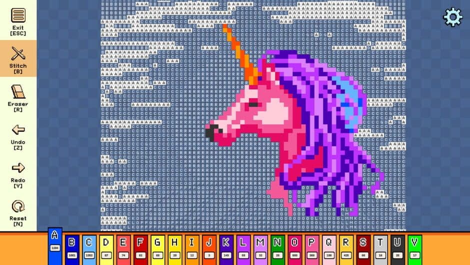 Скриншот 4 из Pixel Cross Stitch: Color by Number - Mythical Monsters Pack
