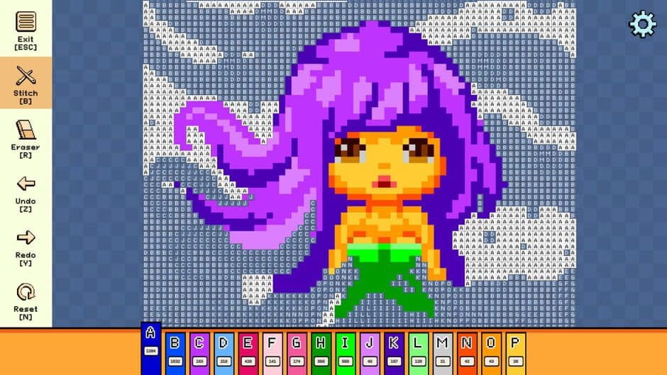 Скриншот 3 из Pixel Cross Stitch: Color by Number - Mythical Monsters Pack 2