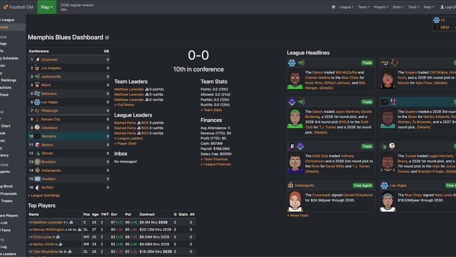 Скриншот 2 из Football GM