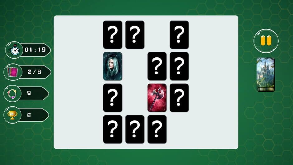 Скриншот 3 из Fantasy Memory: A Relaxing Match Game