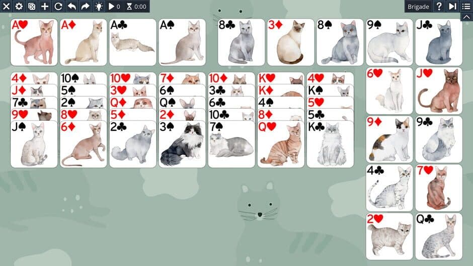 Скриншот 3 из Free Solitaire: Cats