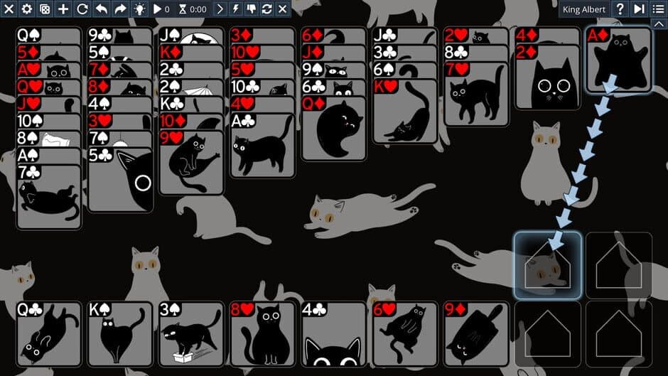 Скриншот 1 из Free Solitaire: Cats