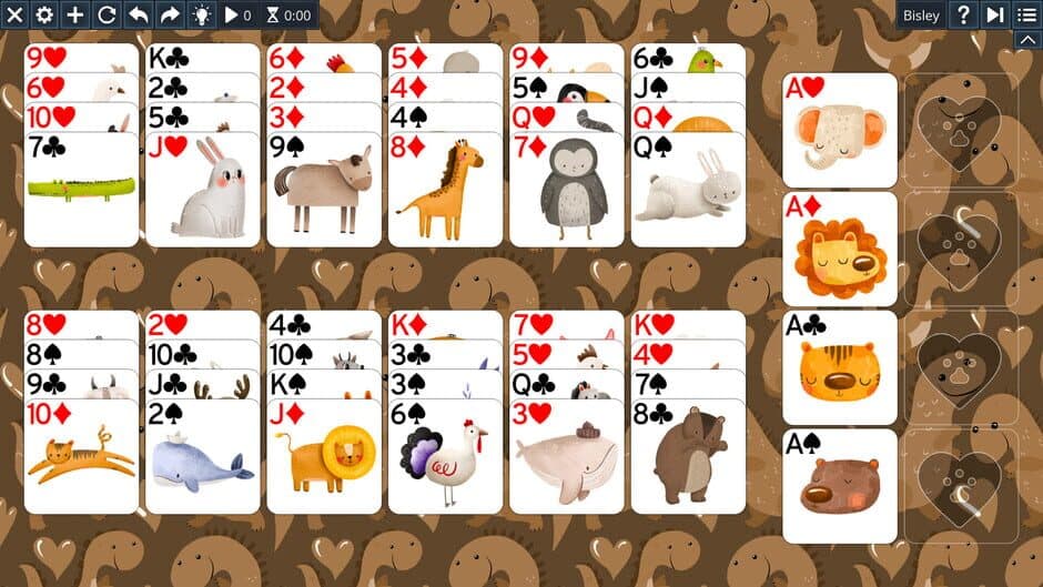 Скриншот 3 из Free Solitaire: Animals
