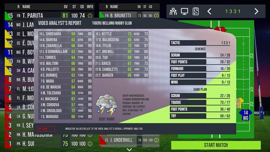 Скриншот 4 из Rugby Tycoon Rugby Rovigo Delta
