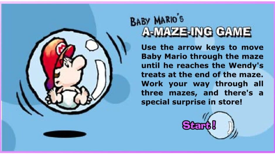 Скриншот 1 из Baby Mario's A-Maze-ing Game