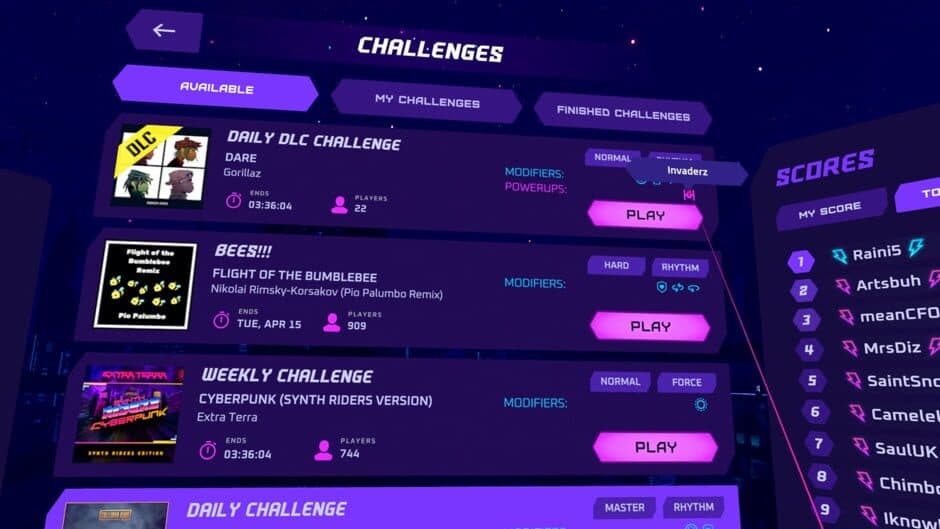 Скриншот 2 из Synth Riders: Challenges+ Update