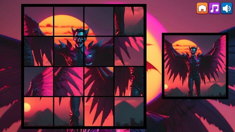 Скриншот 1 из OG Puzzlers: Synthwave Vampires