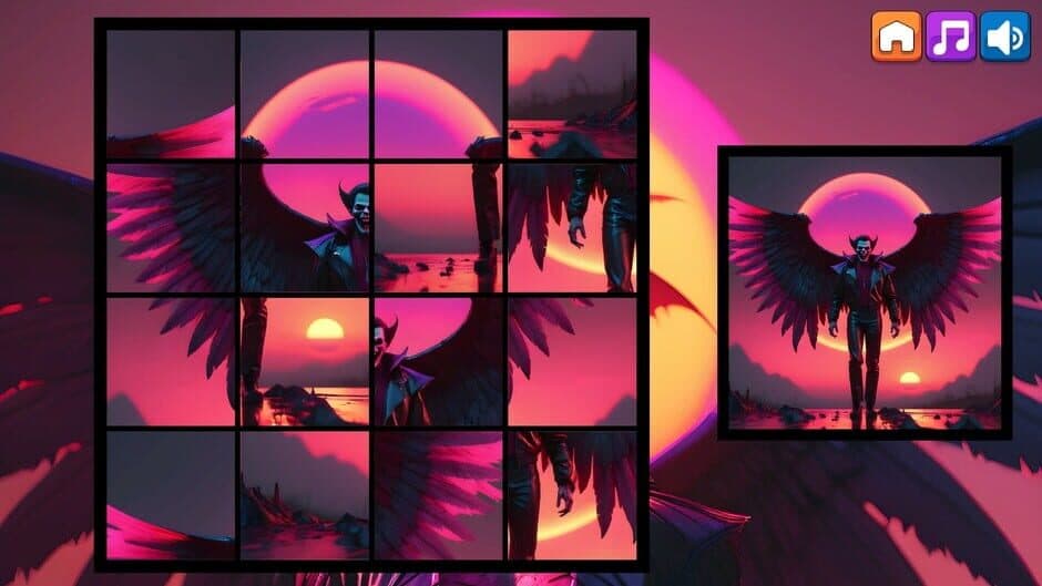 Скриншот 2 из OG Puzzlers: Synthwave Vampires